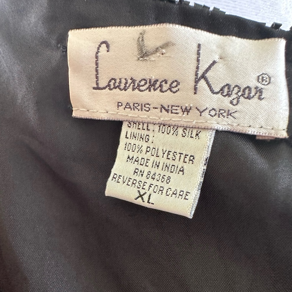 Laurence Kazar Vtg 80’s Hand Beaded Top Size Medium - Picture 7 of 8
